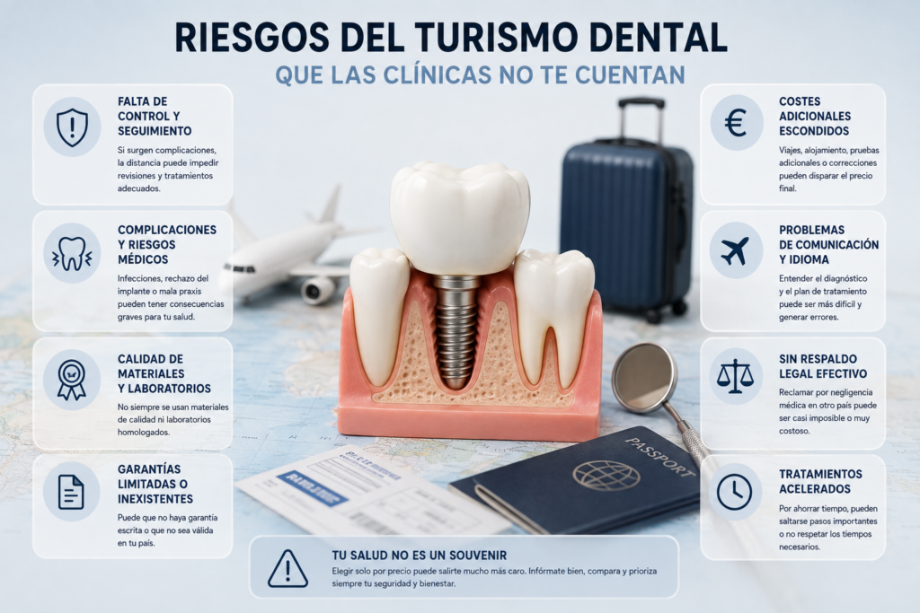 riesgos del turismo dental